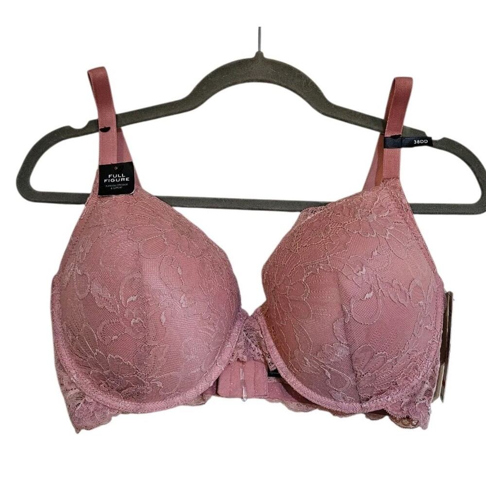 NWT Tahari Full Figure Bra Almond Pink 38DD